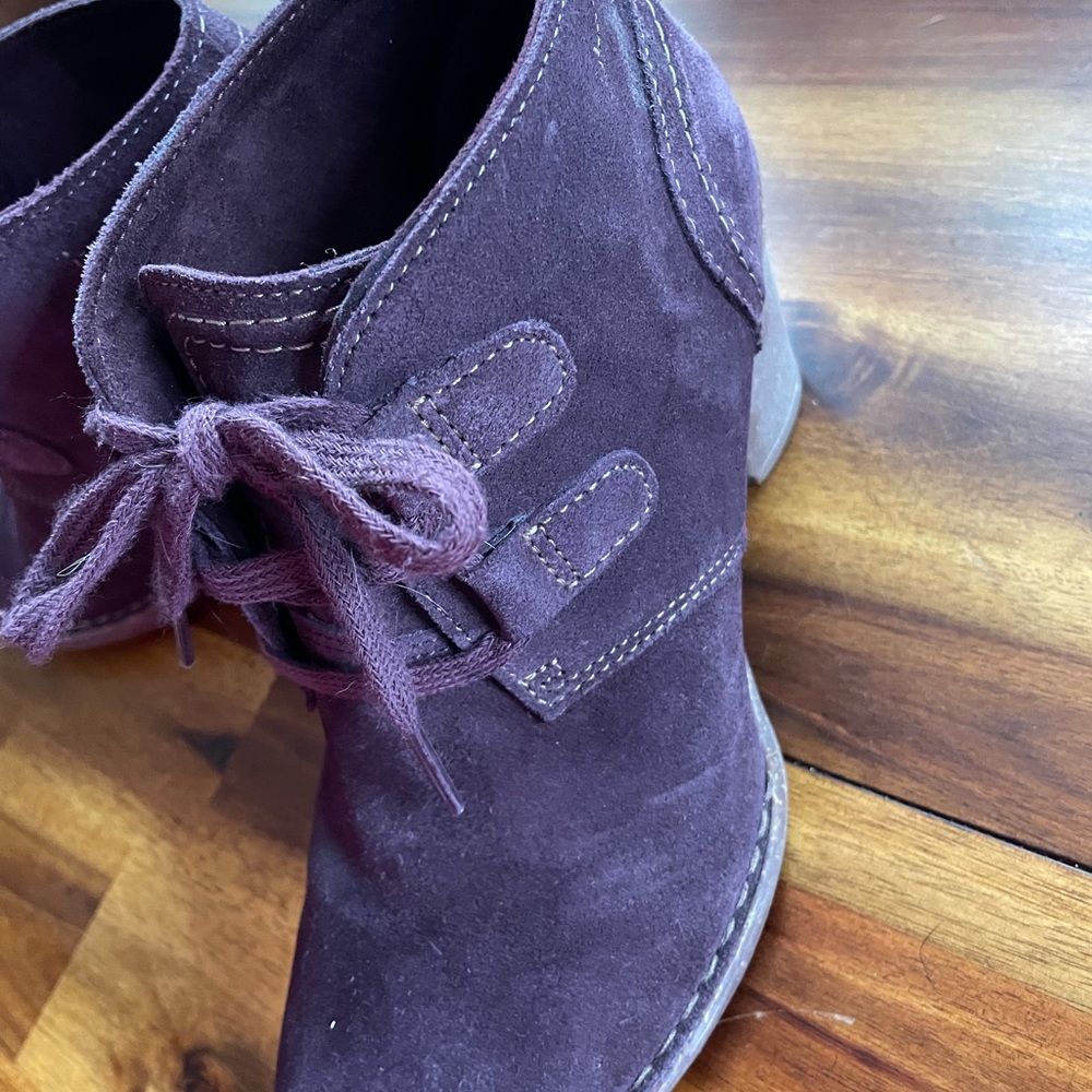 Clarks suede purple Ankle boots - Picture 3 of 7